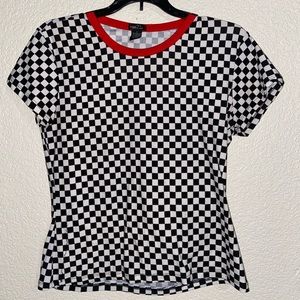 checkered tee
